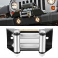 Winch Roller Fairlead Side By Cable Universal Mount Guide Heavy Duty 125mm 5in Hole Diatance