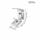 Uxcell Interior Joint Bracket Inside Corner Connector 4040 Series For Aluminum Extrusion Profile 10 Pcs
