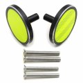 Httmt- Universal Yellow Motorcycle Front Fender Reflector Frame Slider Screw Bolt Compatible With Sport Street Bike P N