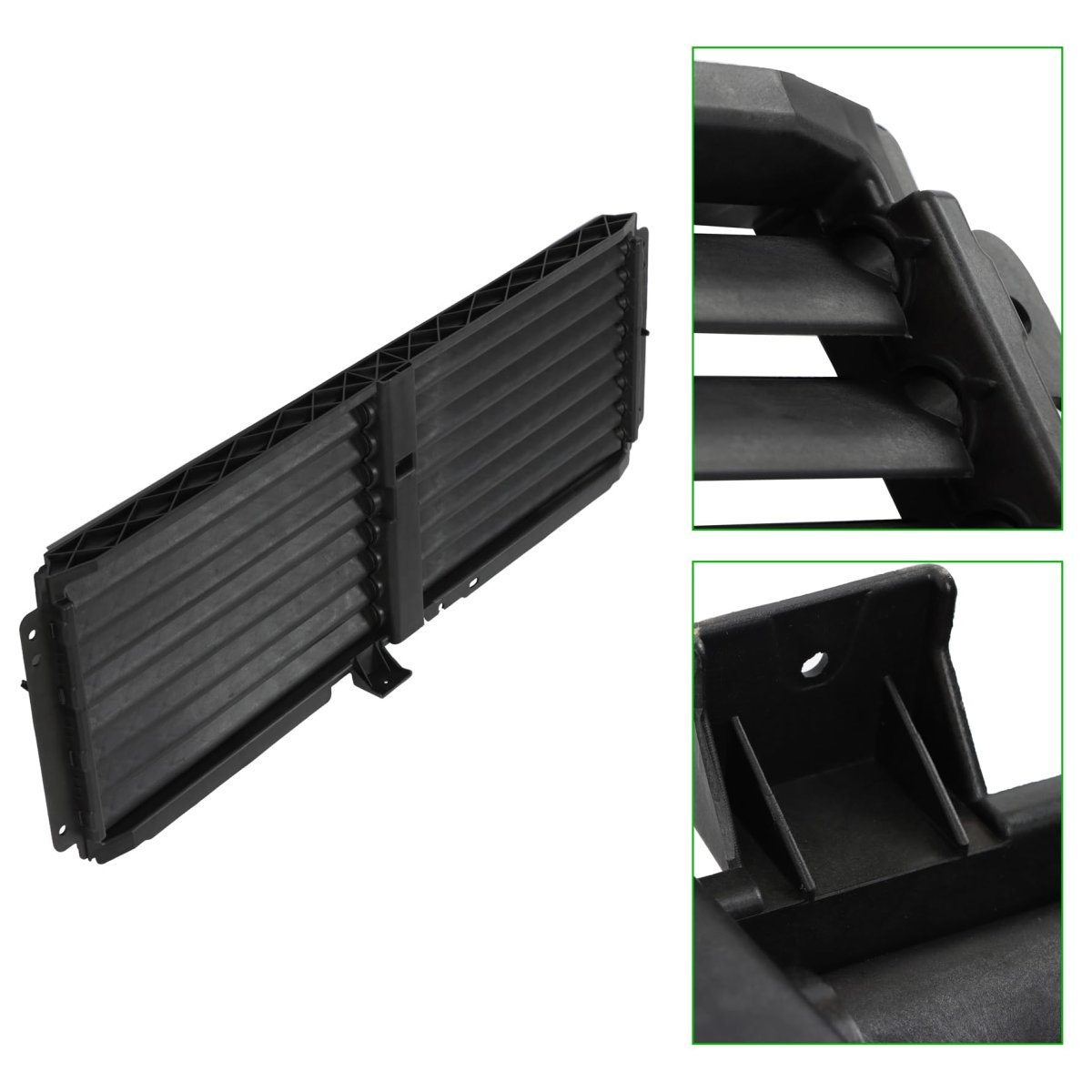 Active Grille Shutter With Motor Replacement For Terrain And Equinox 2018 2020 Part Number 84460245 Black Plastic Upper