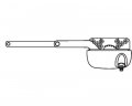 Stb Casement Window Operator Left Hand Sill Mount Dyad White 