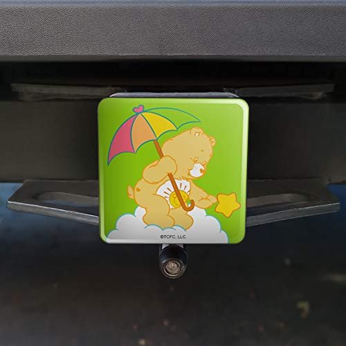 Care Bears Funshine Bear Tow Trailer Hitch Cover Plug Insert For 2 In Receivers Black Plastic Modern Style Accessory