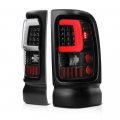 Oled Neon Tube Tail Light Lamp For 1994-2001 Dodge Ram 1500 2500 3500 Matte Black Housing Driver And Passenger Side 