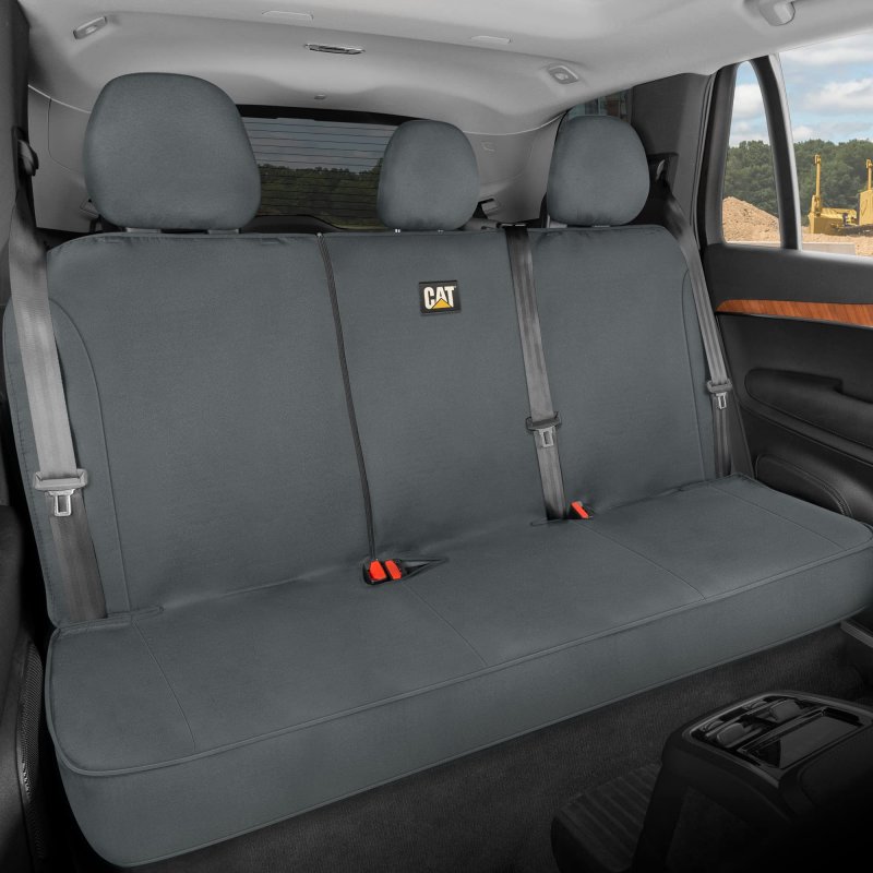 Cata Flexfita Back Seat Cover For Cars Trucks Suv Zipper Split Rear Bench Protector With Durable Canvas Material Interior In