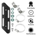 1 Set Universal Motorcycle Heat Shield Kit Exhaust Pipe Cover Muffler Silencer Protector White