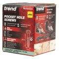 Trend Pocket Hole Screws For Softwoods 1 Inch Long Pack Of 500 Coarse Self-cutting Threaded Square Drive Ph 7x25 500c