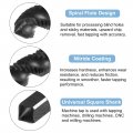 Uxcell 4pcs Spiral Flute Thread Taps M5 X 0 8 Nitride Coated Metric Screw Tap Fully Ground High Speed Steel 6542 Machine