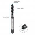 Uxcell 4pcs Spiral Flute Thread Taps M5 X 0 8 Nitride Coated Metric Screw Tap Fully Ground High Speed Steel 6542 Machine