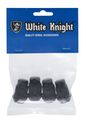 White Knight 1707sbk-4 Black Chrome Finish 12mm X 1 50 Thread Size Bulge Acorn Lug Nut Pack Of 4 