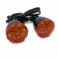 Httmt- Front Running Brake Turn Signal Light Indicator Amber Compatible With 92-up H-d Sportster 883 1200 P N Mt224-018f-gbk
