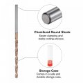 Uxcell Twist Drill Bit 3 7mm Jobber Nanoscale Titanium Coated K35 Tungsten Carbide Straight Shank 100mm Length For Drilling