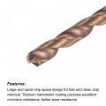 Uxcell Twist Drill Bit 3 7mm Jobber Nanoscale Titanium Coated K35 Tungsten Carbide Straight Shank 100mm Length For Drilling