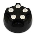 2010 2013 Camaro Radiator Cap Cover Black And Chrome Billet Aluminum Riveted Style 6061 T6 
