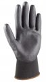 Galeton 5980-l-bk Feather Flex Lightweight Pu Palm Coated Gloves Large Black Pack Of 12 