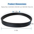 2 Pack Drive Belt Replacement For Ultra Vision Swivel Glide Bagged Bagless Upright Vacuum M086355 M086365 M086370 Replace