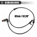 Motoforti Abs Wheel Speed Sensor For Mercedes-benz Glk350 2010-2015 Plastic 22219052705 Black