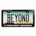 Ipick Image Black Real 3k Carbon Fiber Finish Abs Plastic License Plate Frame For Ram Power Wagon