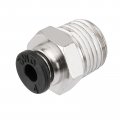 Baomain Pneumatic Fittings Pc4-02 4mm Tube To 1 4bsp Male Straight Connector 25pcs