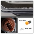 Acanii For 2008-2011 Ford Focus S Se Ses Sel Chrome Housing Headlight Headlamp Assembly Replacement Left Driver Side