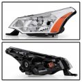 Acanii For 2008-2011 Ford Focus S Se Ses Sel Chrome Housing Headlight Headlamp Assembly Replacement Left Driver Side