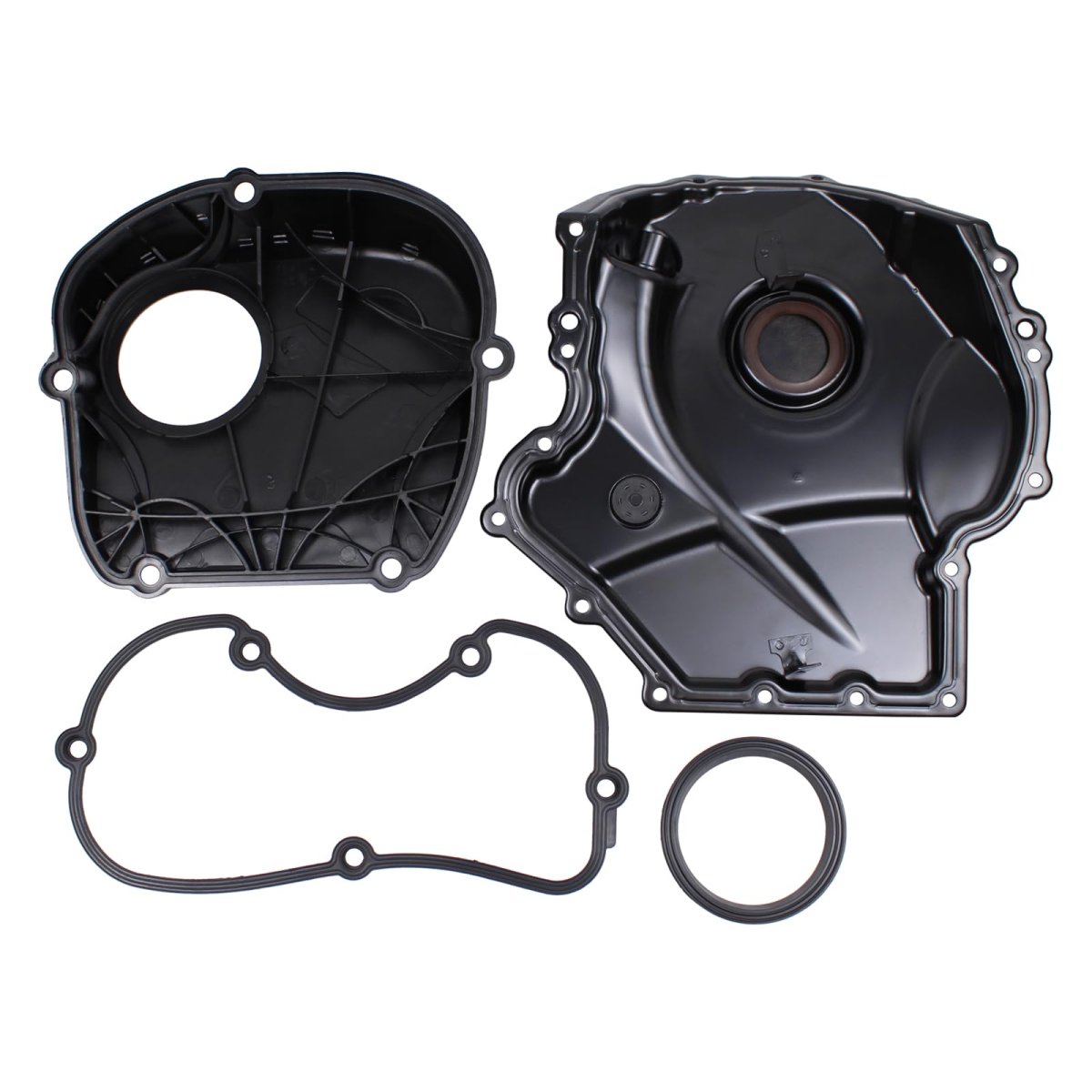 Front Lower And Upper Engine Timing Cover For Vw Beetle 2012-2016 Cc 2009-2017 Eos 2009-2016 Golf 2008-2014 Jetta 2006-2014