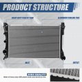 Aluminum Core Radiator For Mercedes Benz C250 2012 2015 E250 2014 2016 Slk250 Slk350 Fit At Models 1 81 In Inlet Outlet