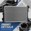 Aluminum Core Radiator For Mercedes Benz C250 2012 2015 E250 2014 2016 Slk250 Slk350 Fit At Models 1 81 In Inlet Outlet