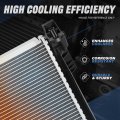 Aluminum Core Radiator For Mercedes Benz C250 2012 2015 E250 2014 2016 Slk250 Slk350 Fit At Models 1 81 In Inlet Outlet