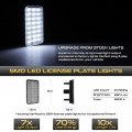 Vipmotoz Full Led Rear Bumper License Plate Light Tag Lamp Assembly Replacement For 2018-2023 Jeep Wrangler Jl 1-piece Driver