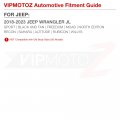 Vipmotoz Full Led Rear Bumper License Plate Light Tag Lamp Assembly Replacement For 2018-2023 Jeep Wrangler Jl 1-piece Driver