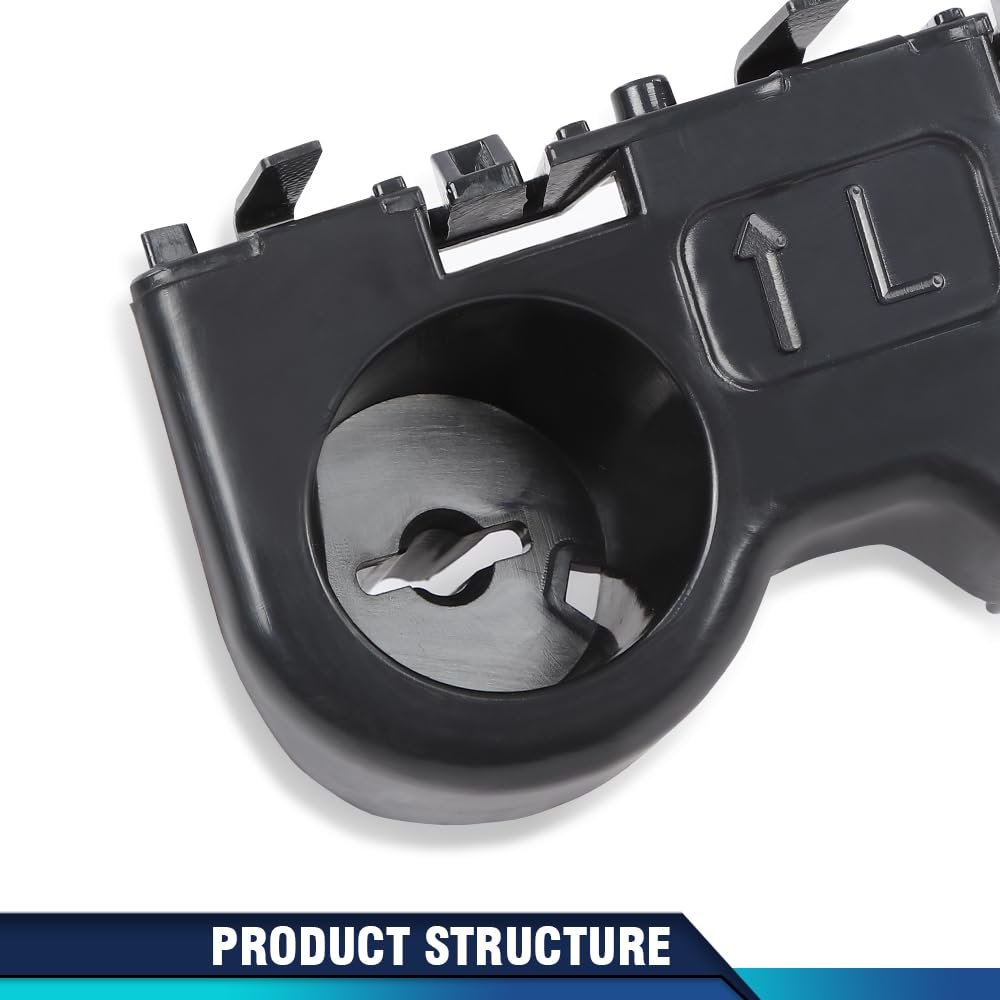 Front Bumper Bracket For Nissan Kicks 2018 2019 2020 Left Driver Side Black Abs Plastic Part Number 622255rb0a