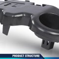 Front Bumper Bracket For Nissan Kicks 2018 2019 2020 Left Driver Side Black Abs Plastic Part Number 622255rb0a