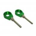 Tc-motor Billet Aluminum Chain Adjusters For Crf110 Klx110 All Years Crf Klx 110 Dirt Pit Bike Green