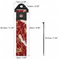 Car Tow Strap Kit Ancient Japanese Element Trailer Belt With Combination Of Flying Crane Pattern Rope Hook For Decorative Red