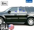 For 1997-2017 Lincoln Navigator 6pc Stainless Steel Chrome Pillar Post Trim 