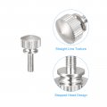 Uxcell Knurled Thumb Screws M3x10mm Brass Shoulder Bolts Grip Knobs Fasteners Nickel Plated 8pcs