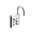 Uxcell 6-digit Combination Padlock Push Button Lock For Locker Cabinet Silver Tone