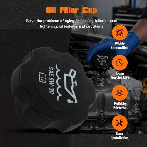 2pcs Fc208 12573337 Oil Filler Cap For Gmc Sonoma 1996 2004 Chevrolet Avalanche Silverado Tahoe Buick Cadillac Hummer Isuzu