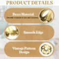 2pcs Cabinet Knob Backplate 0 98 Inch Porous Shape Brass Washers Classical Furniture Decoration Gasket For Drawer Cupboard
