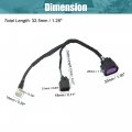 X Autohaux Car Camera Wiring Harness Replacement 68189124ac For Dodge Ram 1500 2500 3500 2013 2014 2015 2016 2018