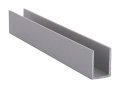 Satin Anodized 3 8 In Single U-channel Dv749a Aluminum Extrusion Profile For Edge Protection And Decorative Trim 144 
