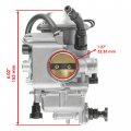 Caltric Carburetor With Intake Manifold Boot Compatible Honda Fourtrax Rancher 350 2004 2005 2006