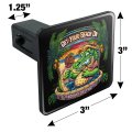 Get Your Beach On Gator Tropical Tiki Bar Tow Trailer Hitch Cover Plug For 1 25 In Receivers Black Abs Plastic With Uv
