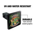 Get Your Beach On Gator Tropical Tiki Bar Tow Trailer Hitch Cover Plug For 1 25 In Receivers Black Abs Plastic With Uv