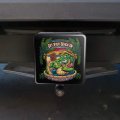 Get Your Beach On Gator Tropical Tiki Bar Tow Trailer Hitch Cover Plug For 1 25 In Receivers Black Abs Plastic With Uv