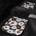 Foruidea Red Ladybug Daisy Front Rear Car Floor Matss Auto 4-pcs Full Set Car Carpet Universal Fit For Suvs Trucks Sedans Vans