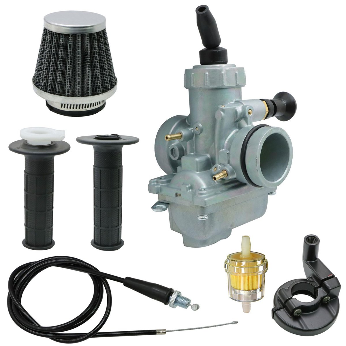 Secos Carburetor With Gaskets Jets Fuel Filter For Kawasaki Kx65 2000-2014 Kx60 1983-2003 Replacement