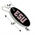 Graphics More East Stroudsburg University Of Pennsylvania Secondary Logo Floating Keychain Oval Foam Fishing Boat Buoy Key