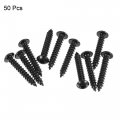 Uxcell Hex Socket Self Tapping Screws M4 X 25mm Carbon Steel Wood Screw 50pcs