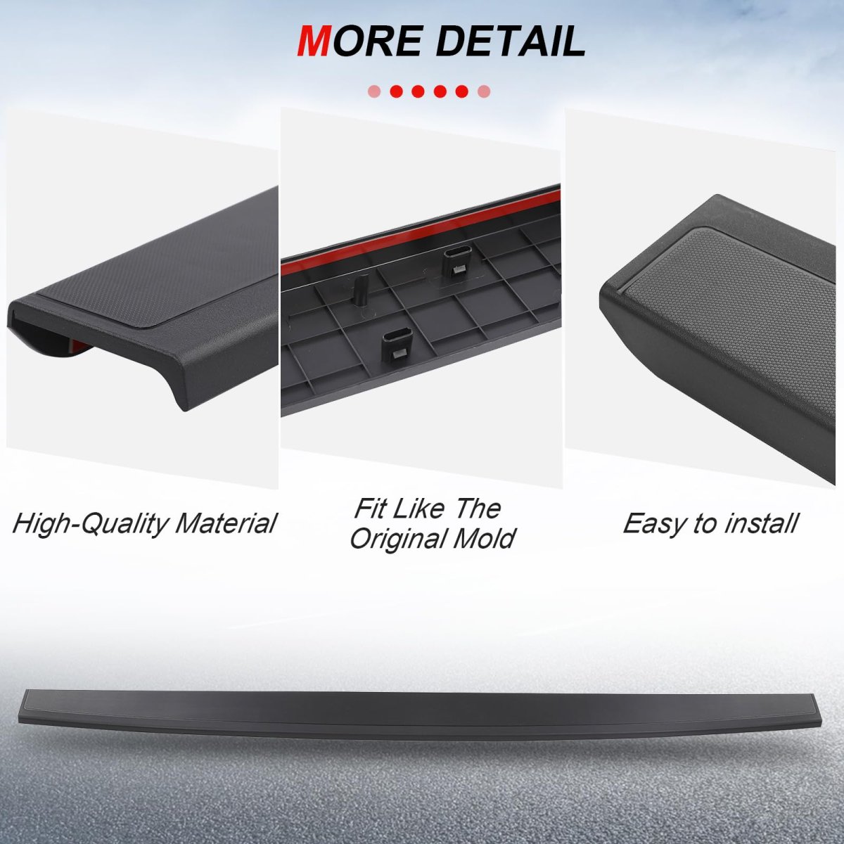 Tailgate Molding Cap 22763062 Gm1904110 For 2014 To 2018 Chevrolet Silverado And Gmc Sierra 1500 2015 2019 2500hd 3500hd Matte